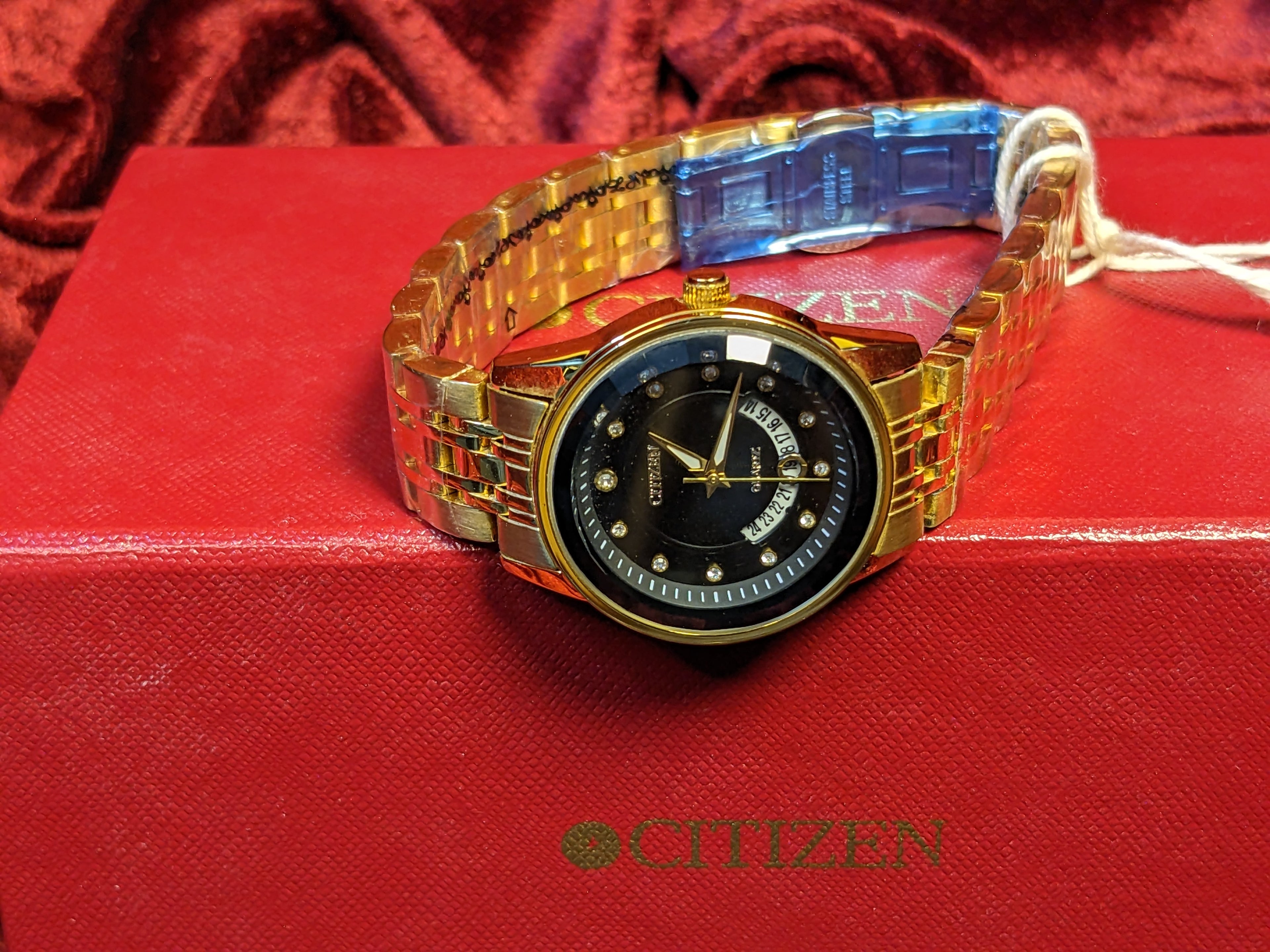 Citizen- Premium Elegant Black Dial Gold Watch