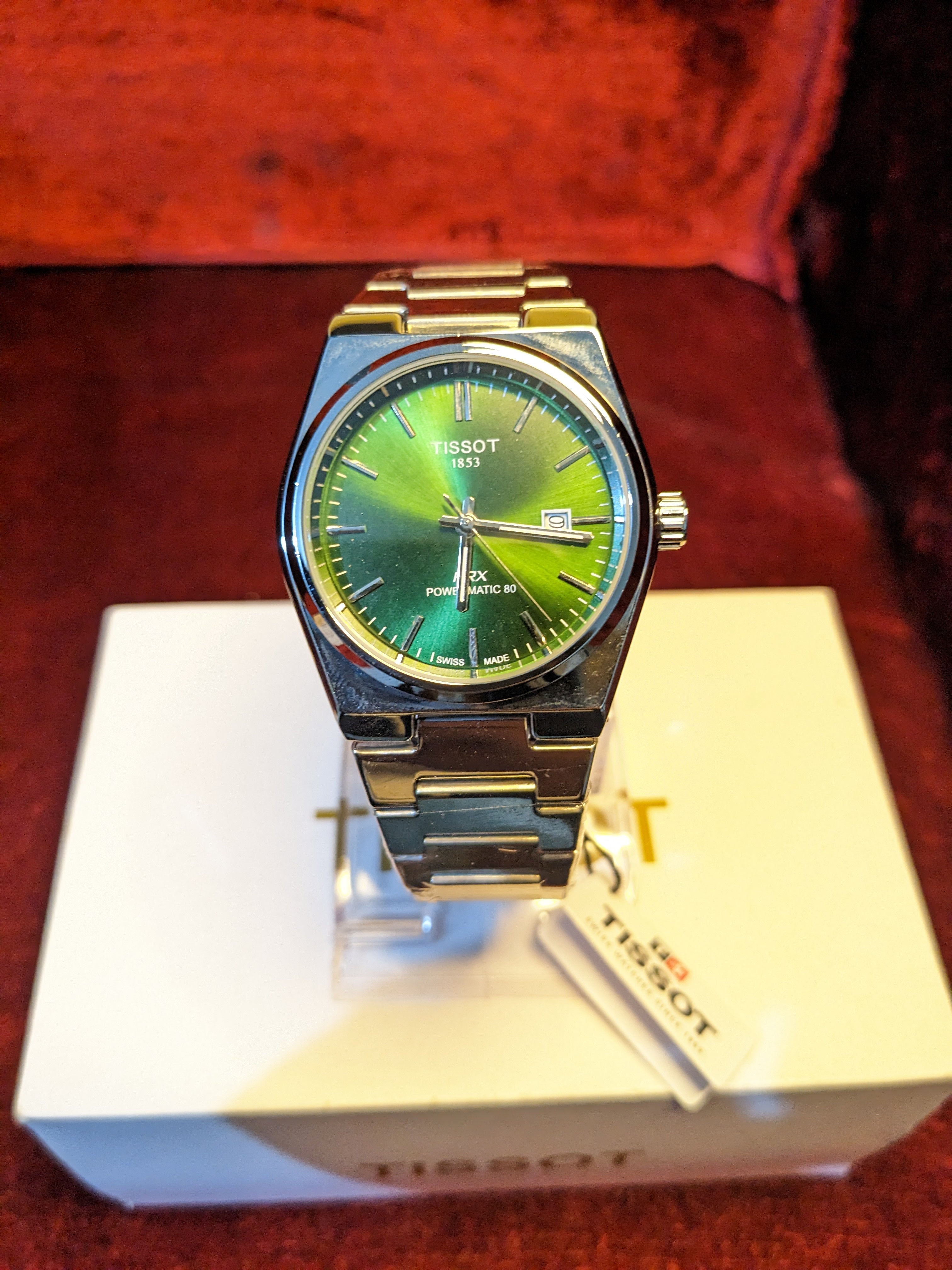 Tissot PRX 1853 - Powermatic 80 Green Dial Stainless Steel Watch