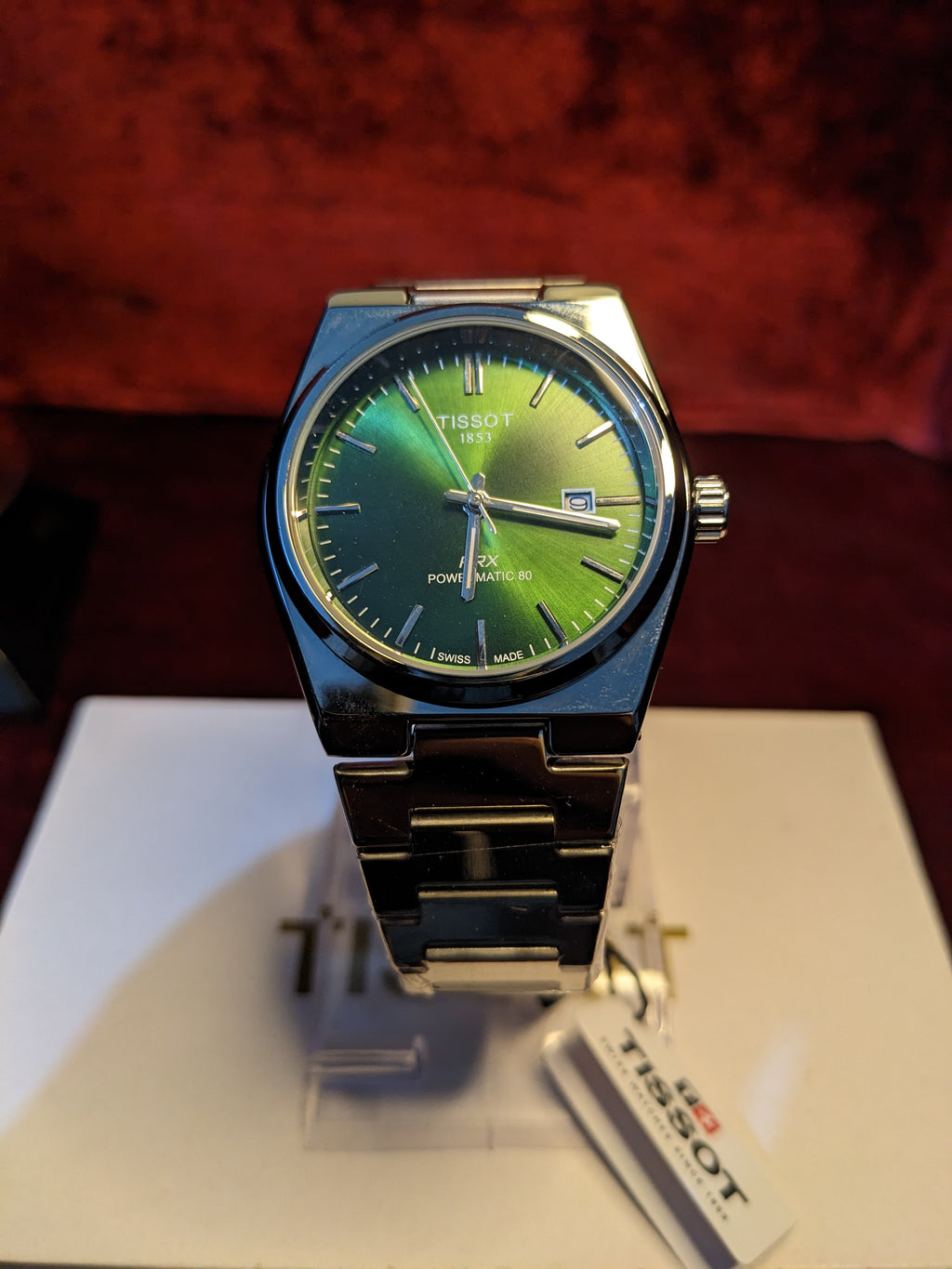 Tissot PRX 1853 - Powermatic 80 Green Dial Stainless Steel Watch