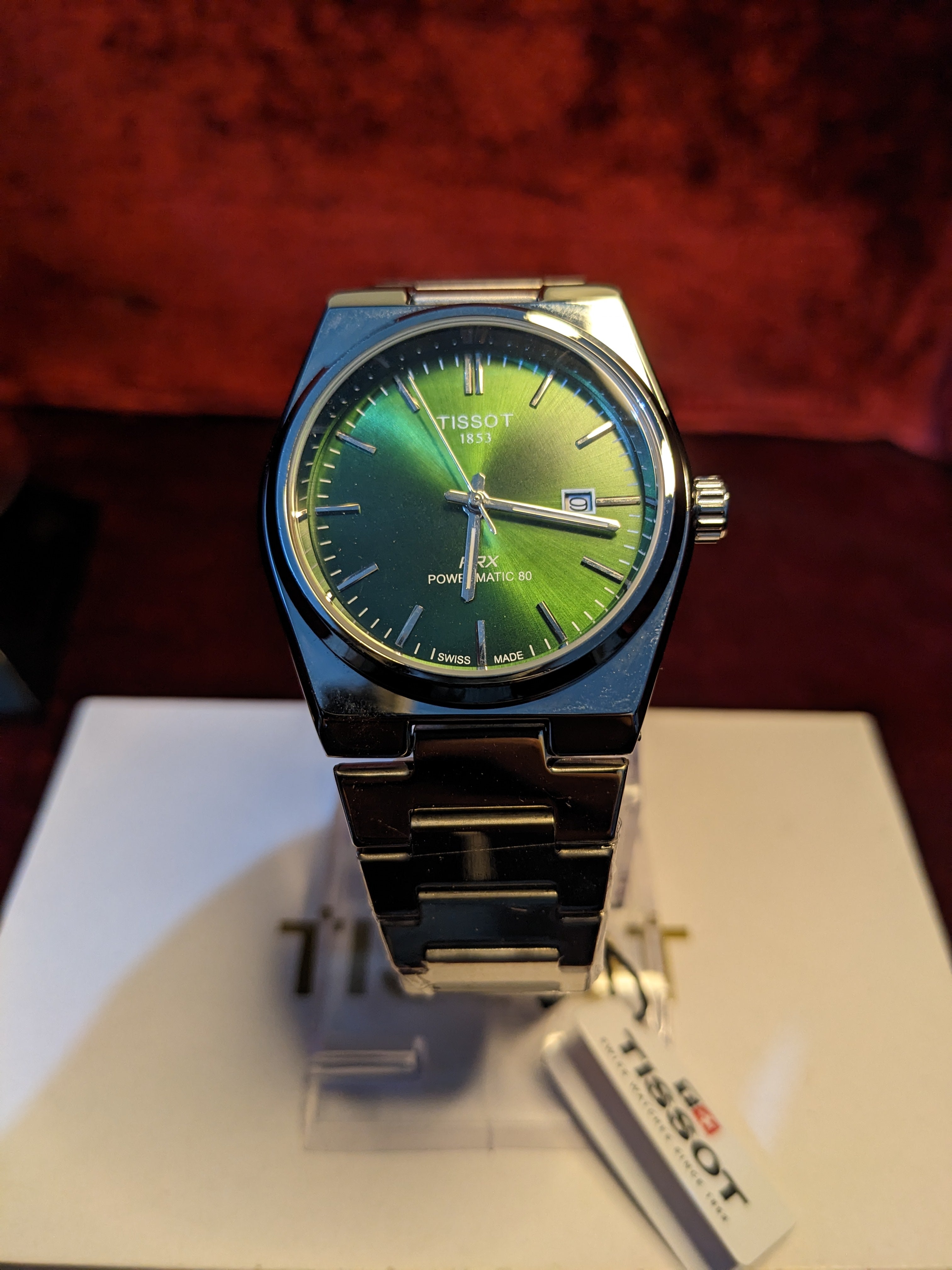 Tissot PRX 1853 - Powermatic 80 Green Dial Stainless Steel Watch
