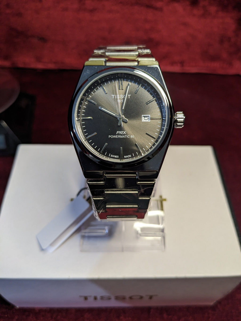 Tissot PRX Powermatic 80 – Grey Dial Stainless Steel Watch