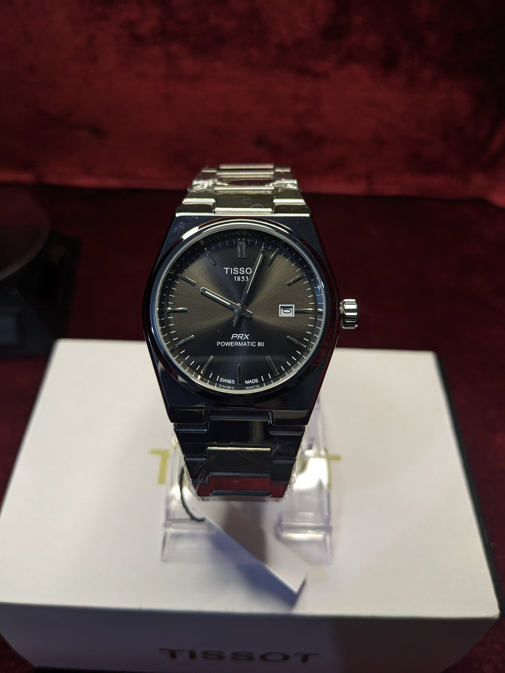Tissot PRX Powermatic 80 – Grey Dial Stainless Steel Watch